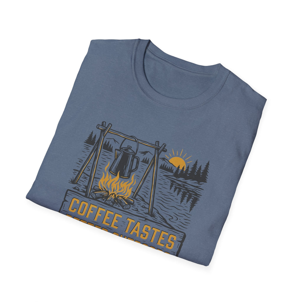 Coffee Tastes Better Outdoors T-Shirt