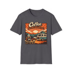 Coffee Before Adventure T-Shirt | Camper Van, Sunrise Camping Graphic