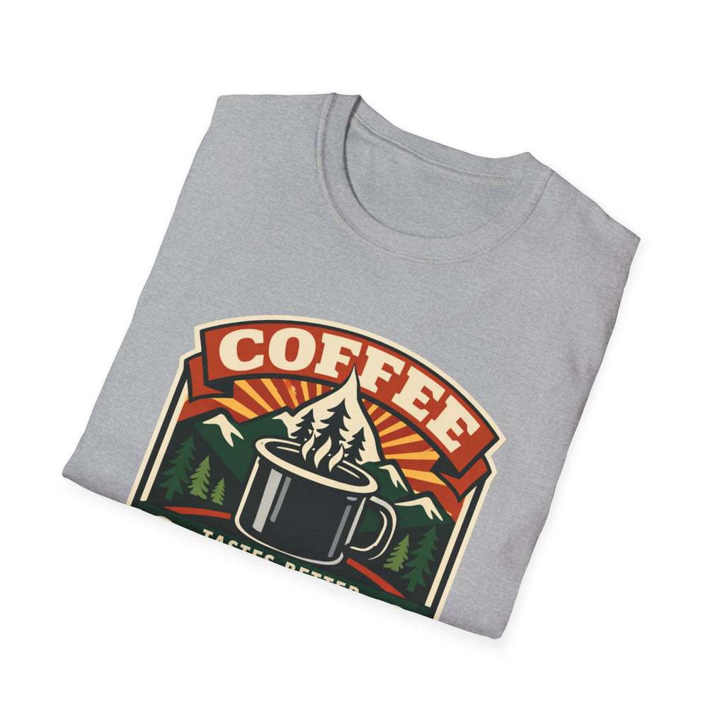 Coffee Tastes Better Outdoors T-Shirt