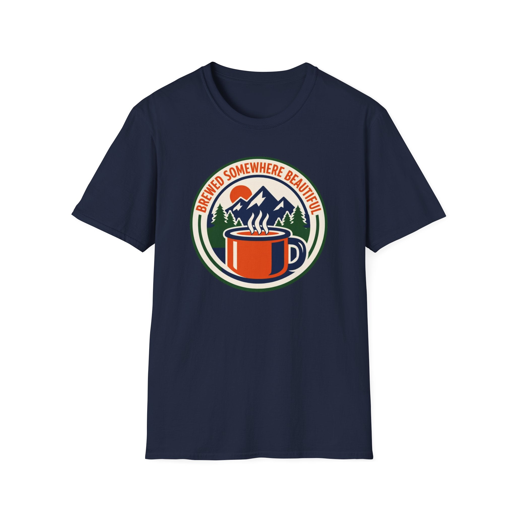 Brewed Somewhere Beautiful Emblem T-Shirt