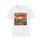 Coffee Before Adventure T-Shirt | Camper Van, Sunrise Camping Graphic