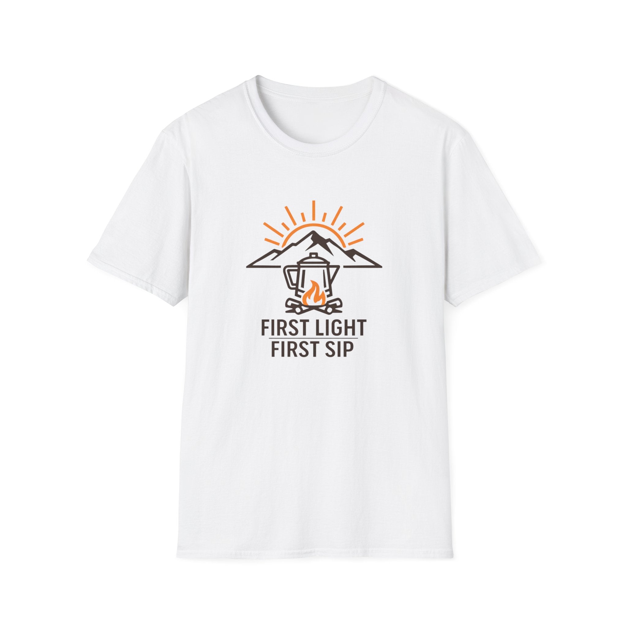 First Light, First Sip Illustration T-Shirt