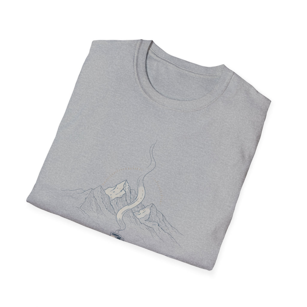 Brewed Somewhere Beautiful Mountains T-Shirt