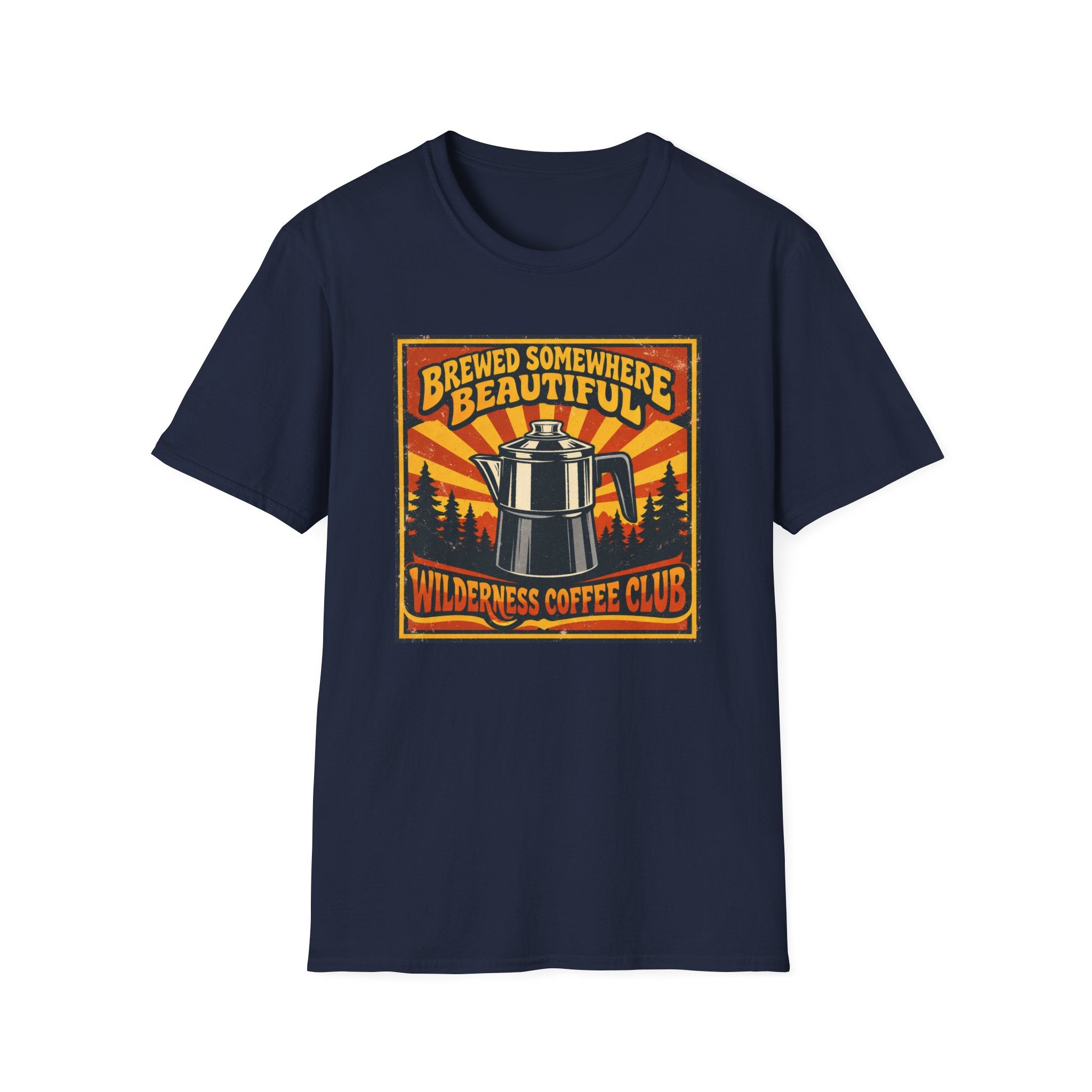 Brewed Somewhere Beautiful Poster Style T-shirt