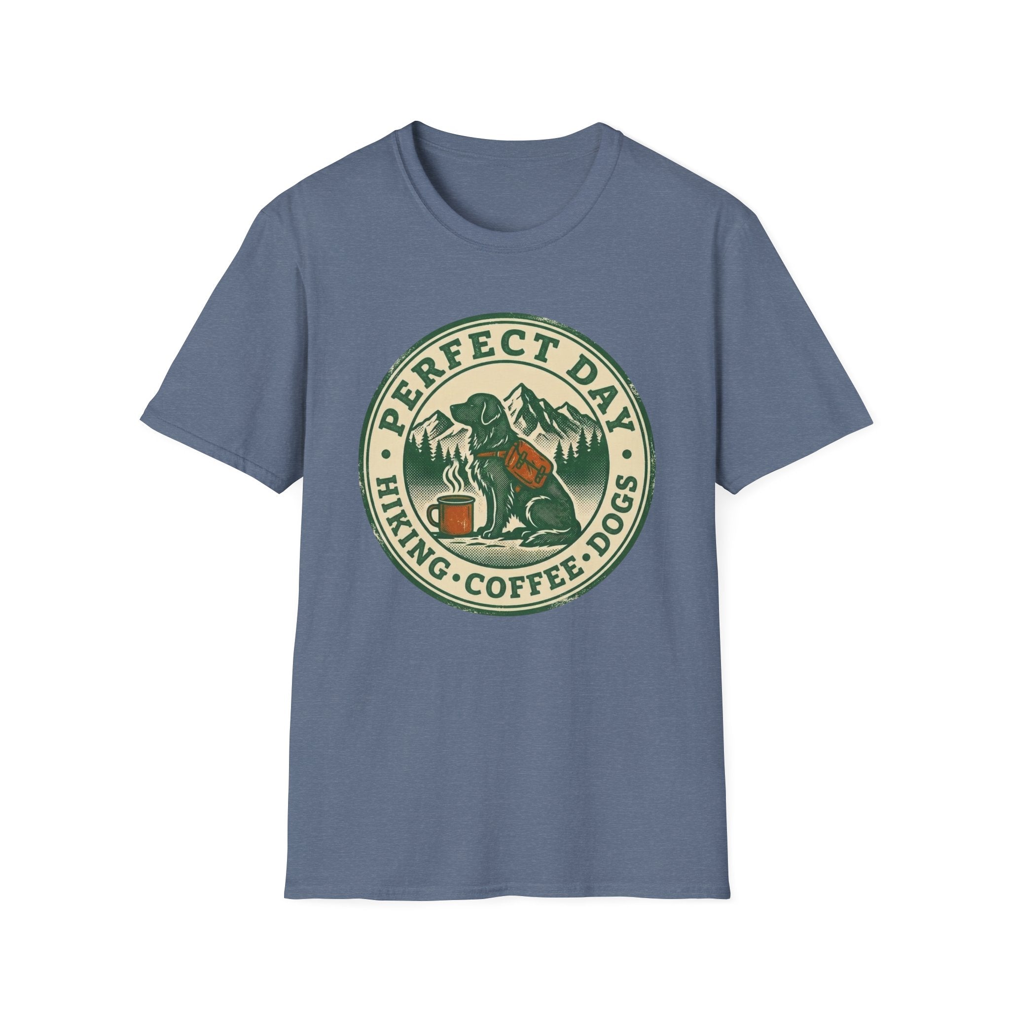 Perfect Day - Hiking Coffee Dogs T-Shirt