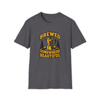 Brewed Somewhere Beautiful Coffee Pot T-Shirt