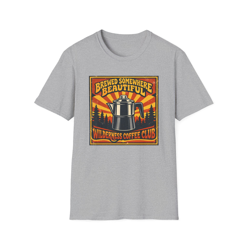 Brewed Somewhere Beautiful Poster Style T-shirt