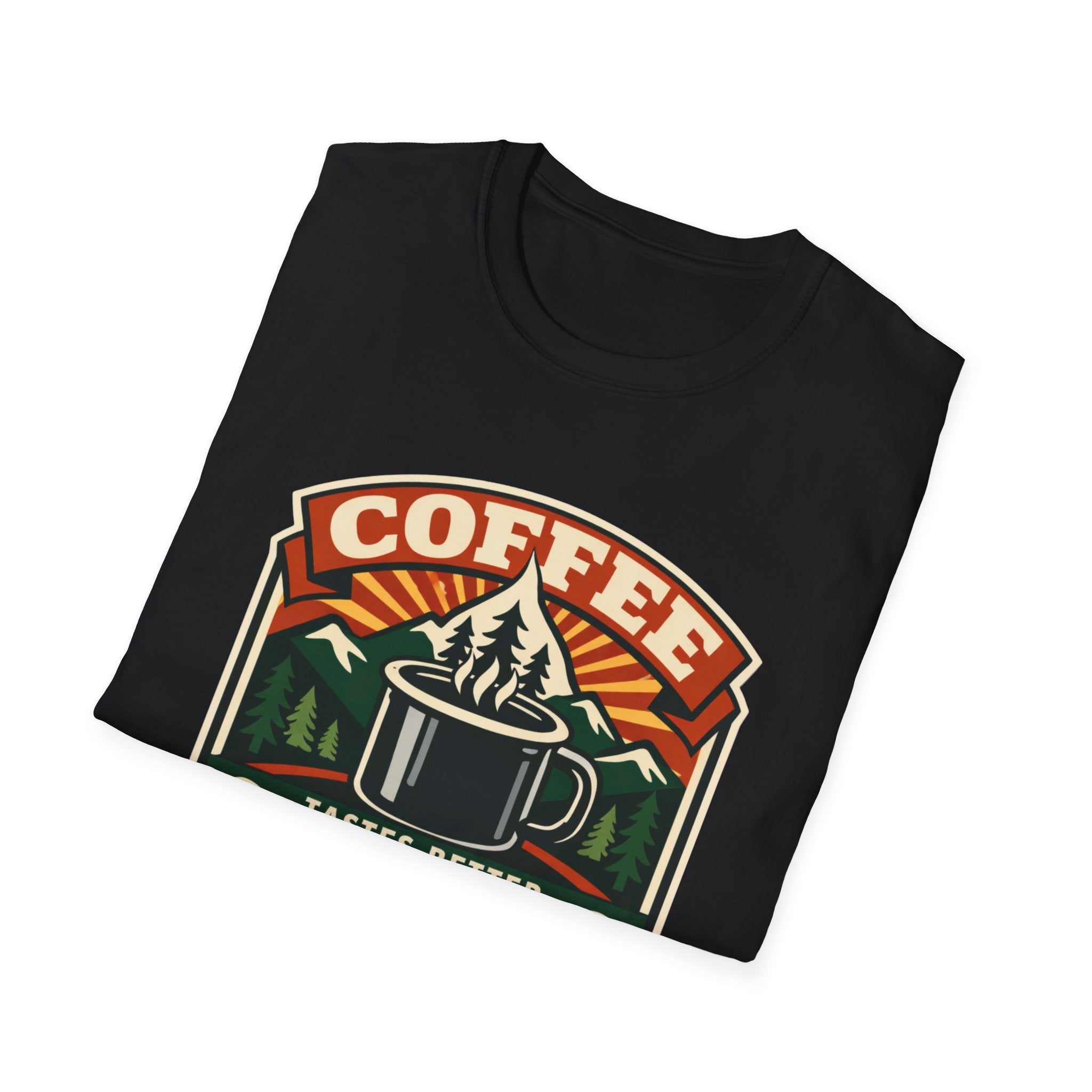 Coffee Tastes Better Outdoors T-Shirt