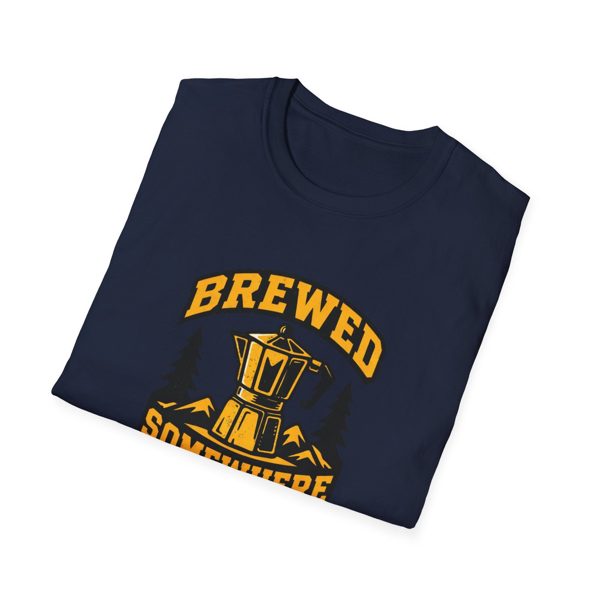 Brewed Somewhere Beautiful Coffee Pot T-Shirt