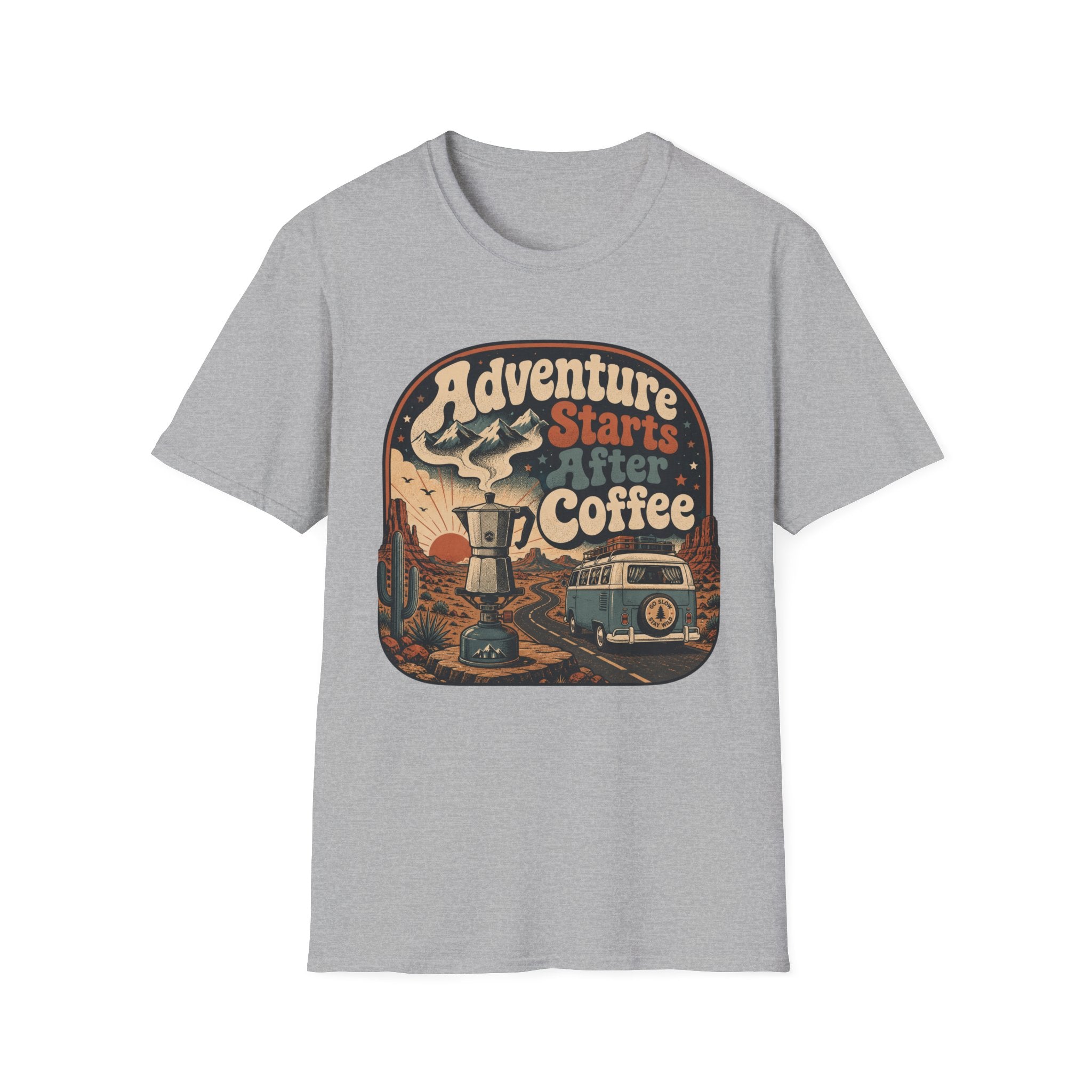 Adventure Starts After Coffee T-Shirt
