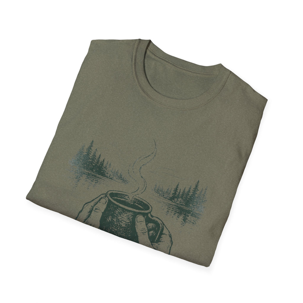 Brewed Somewhere Beautiful Field Guide Design T-Shirt