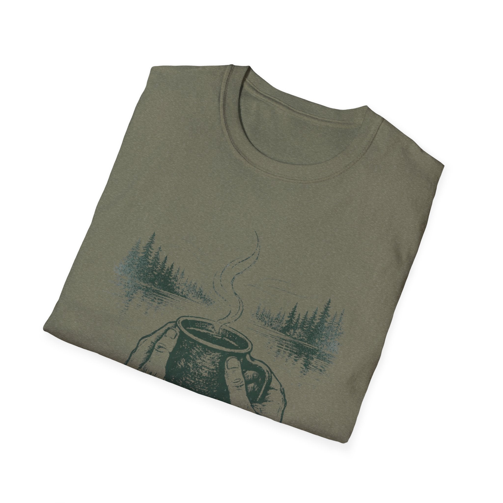 Brewed Somewhere Beautiful Field Guide Design T-Shirt