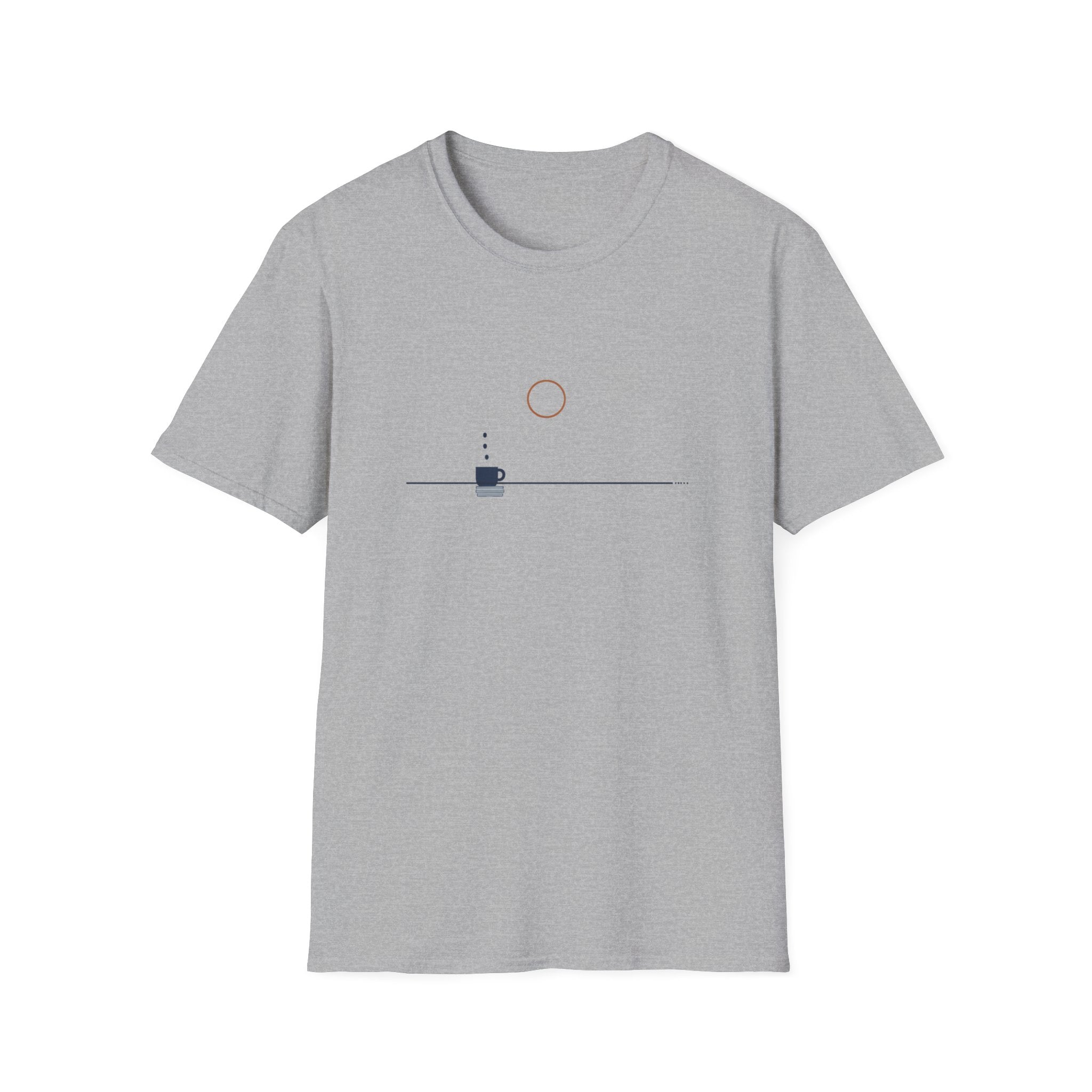 Coffee Morning Sunrise Minimalist T-Shirt