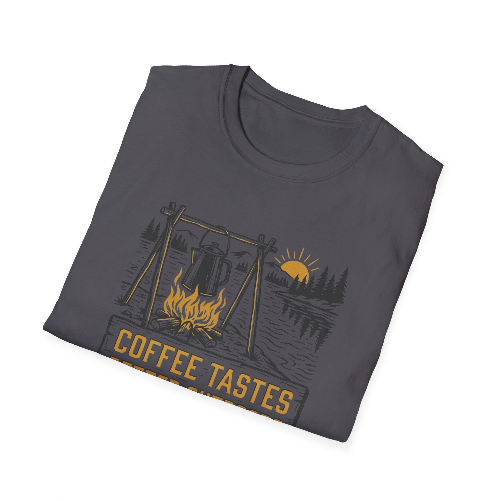 Coffee Tastes Better Outdoors T-Shirt