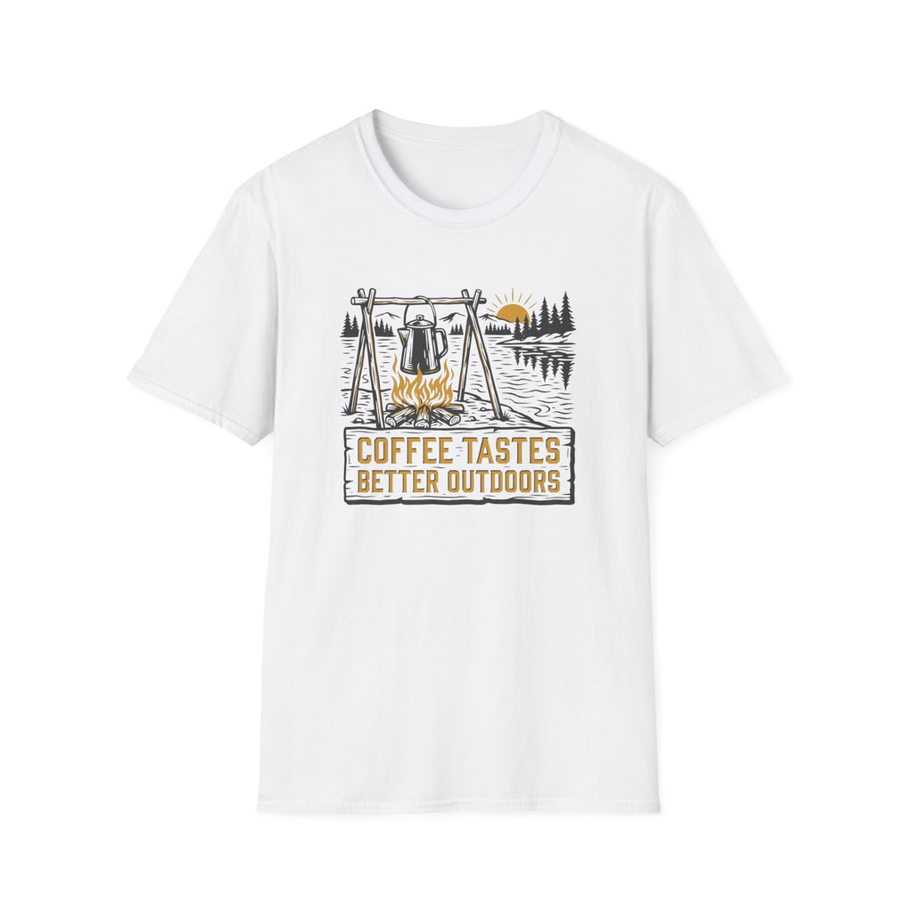 Coffee Tastes Better Outdoors T-Shirt