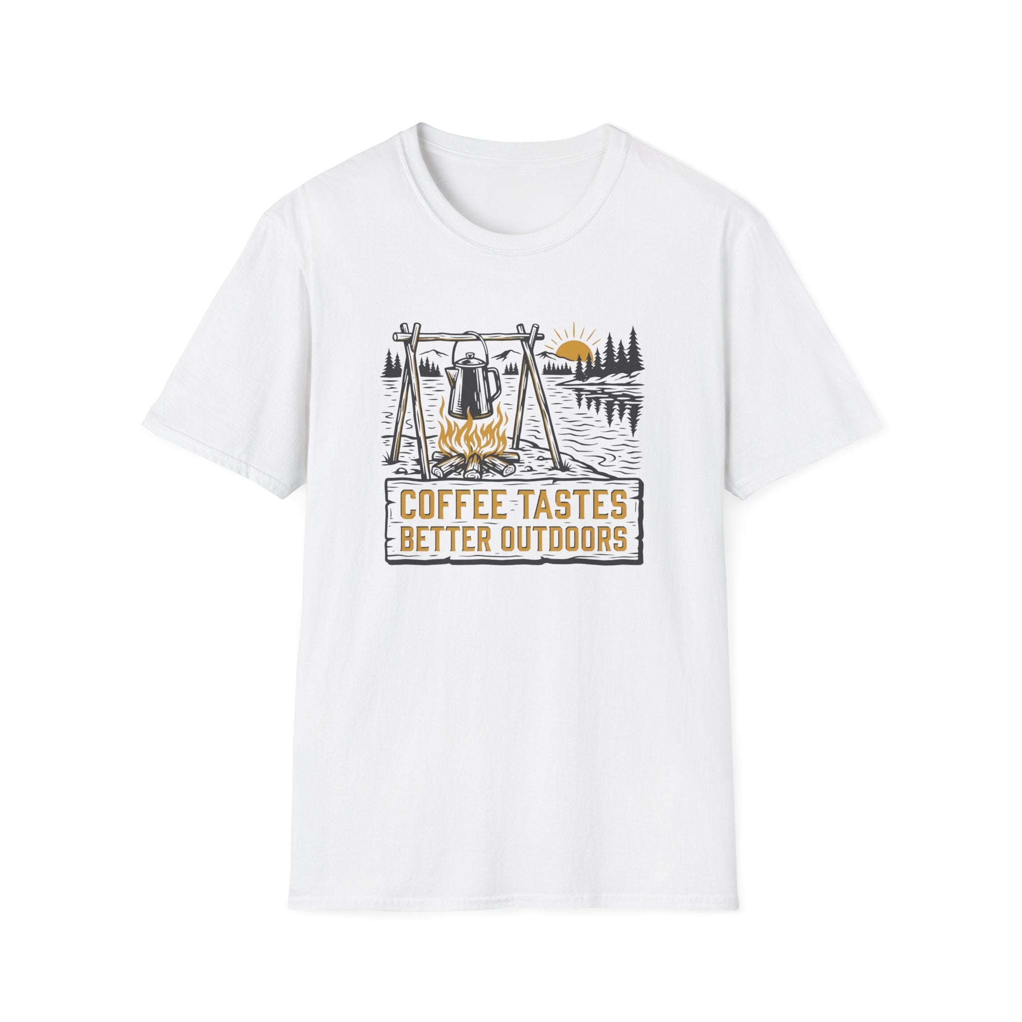 Coffee Tastes Better Outdoors T-Shirt