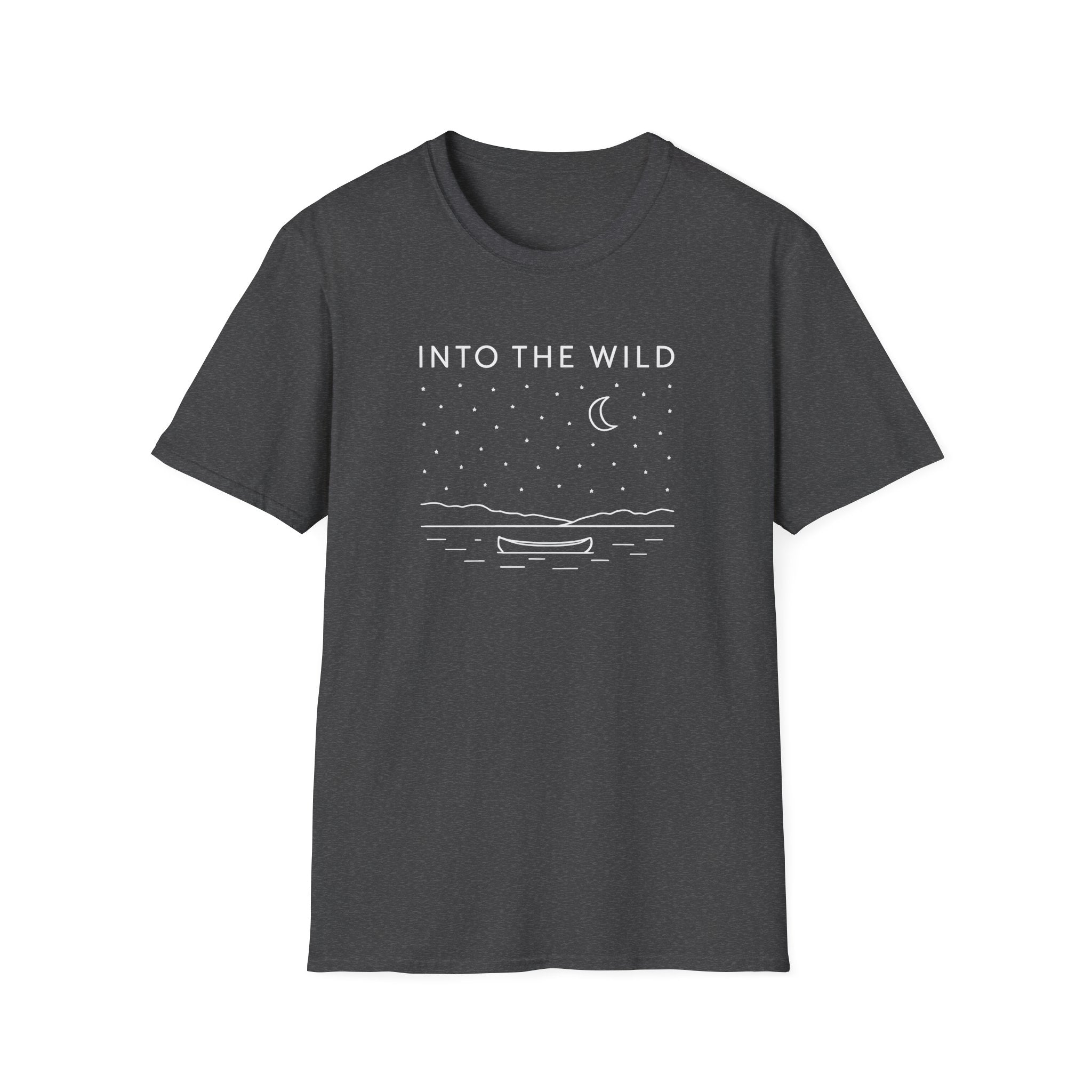 Into The Wild Moonlit Night Boat T-Shirt