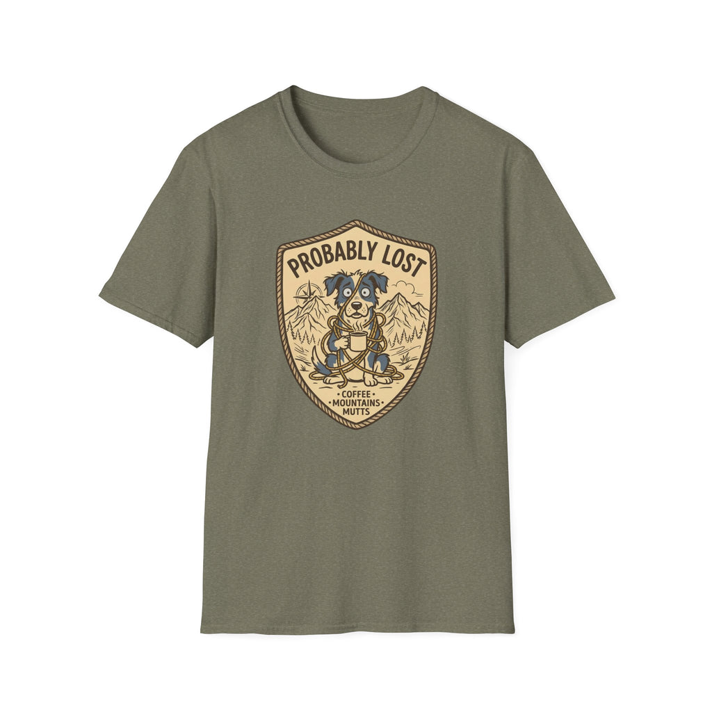 Probably Lost Coffee Dog T-Shirt