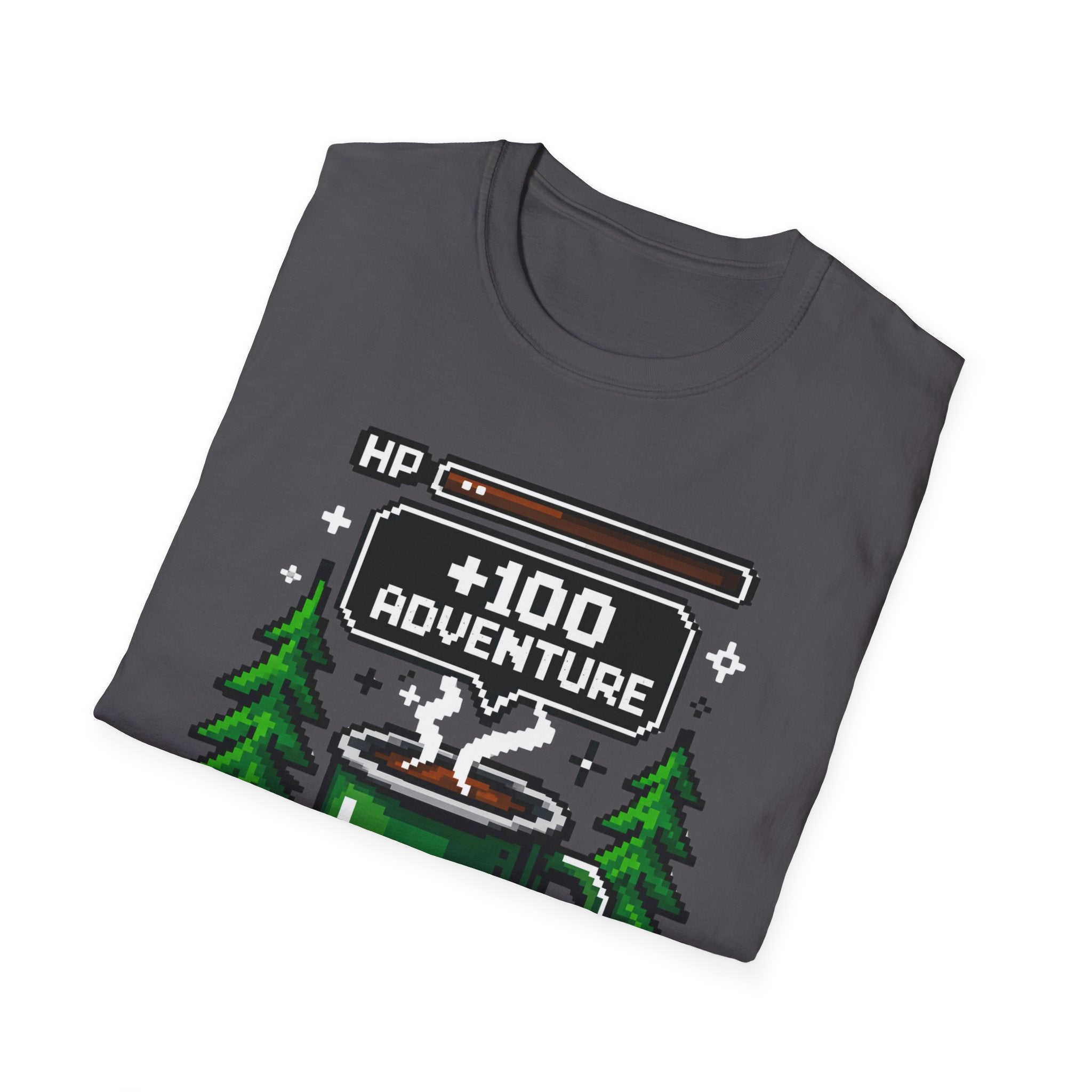 +100 Adventure Pixel Art Retro Gamer Camp Mug T-shirt