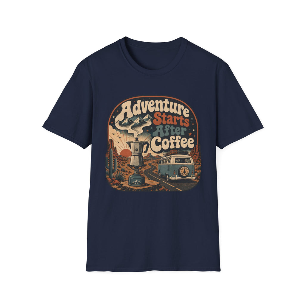 Adventure Starts After Coffee T-Shirt