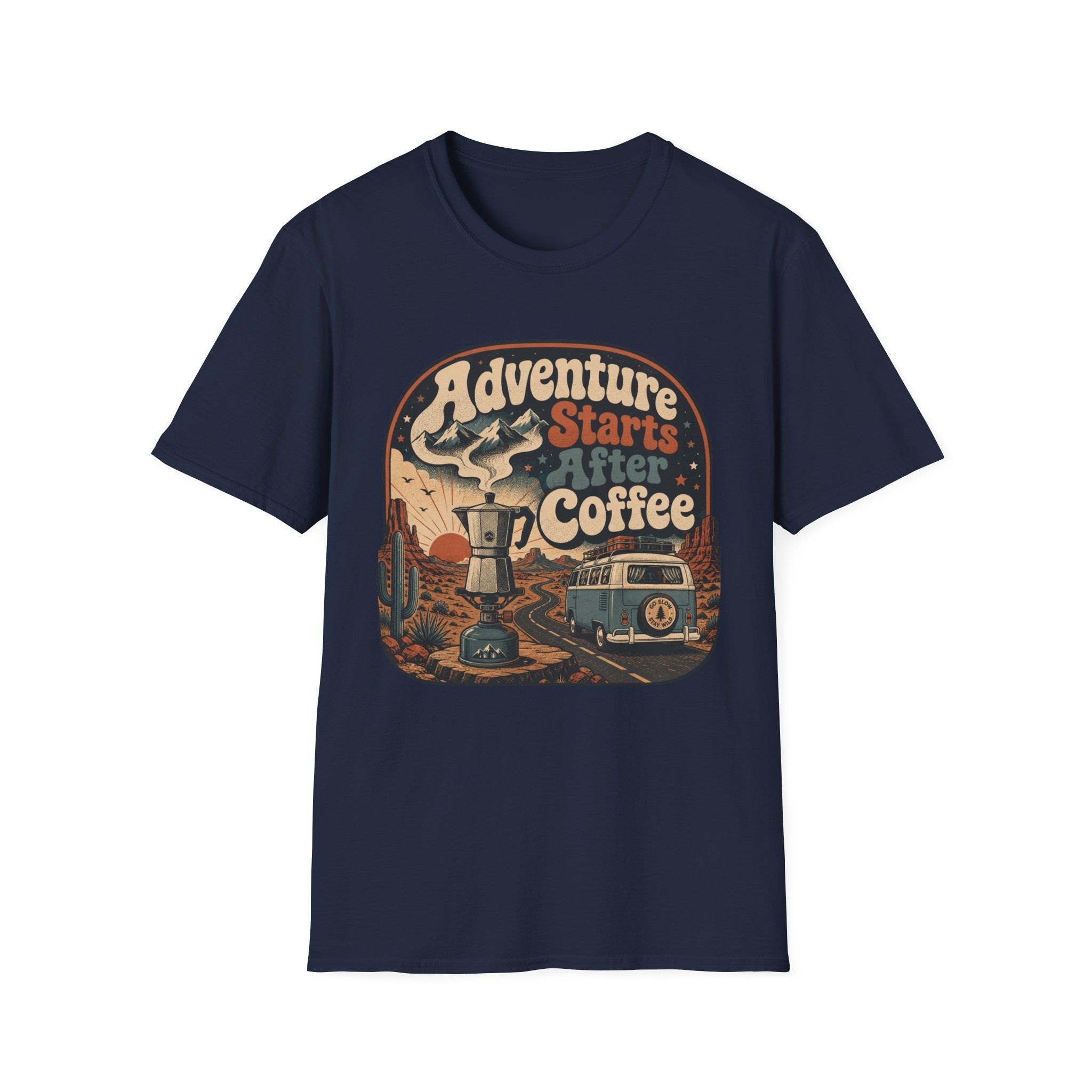 Adventure Starts After Coffee T-Shirt