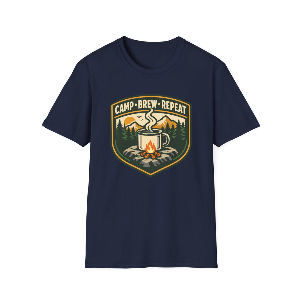 Camp . Brew . Repeat Badge T-Shirt