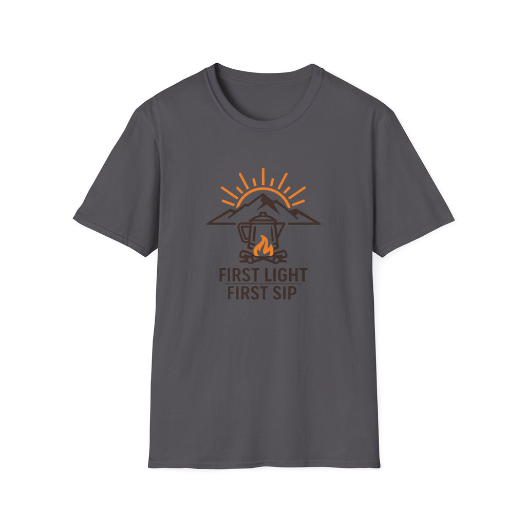 First Light, First Sip Illustration T-Shirt