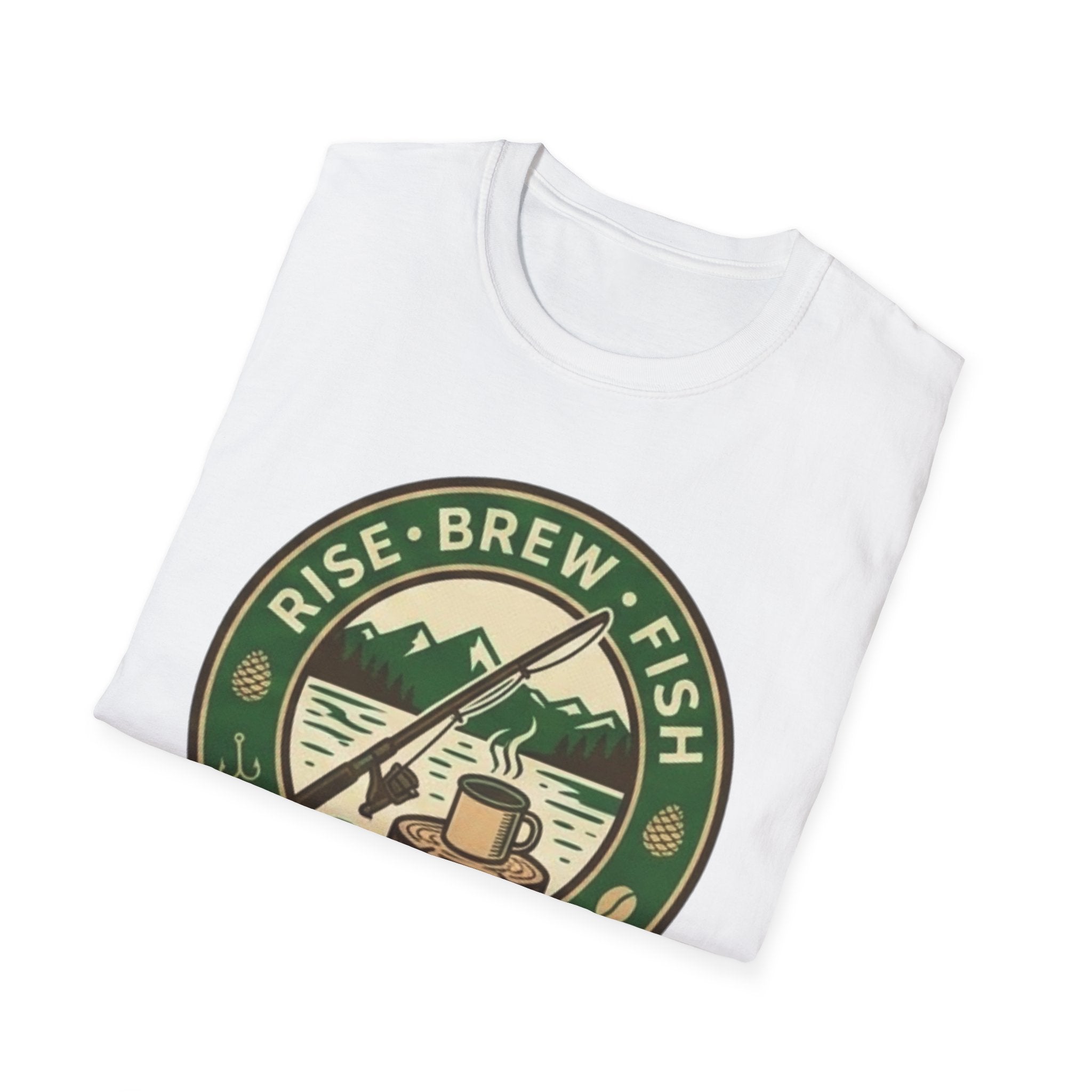 Rise Brew Fish Camp Life Vintage Badge T-shirt