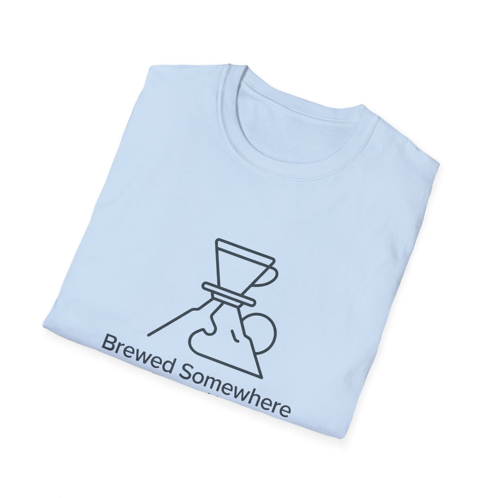 Brewed Somewhere Beautiful Minimalist T-Shirt