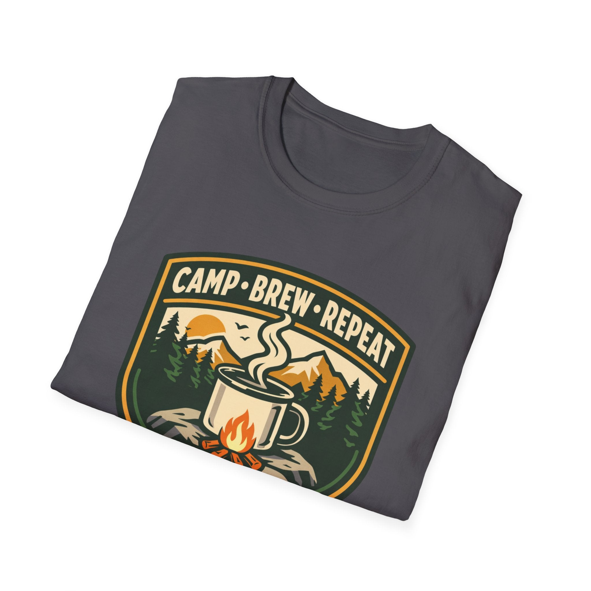 Camp . Brew . Repeat Badge T-Shirt