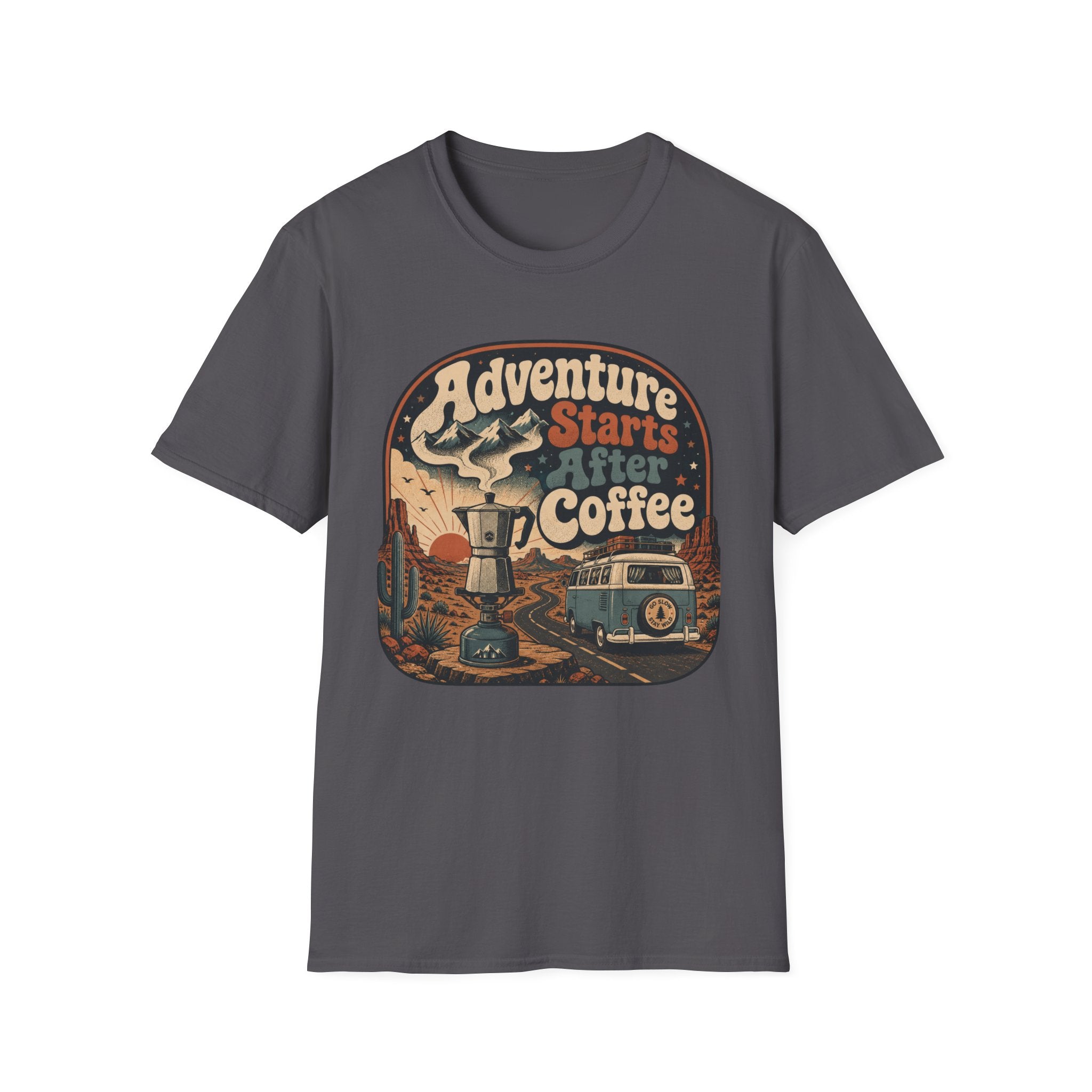 Adventure Starts After Coffee T-Shirt