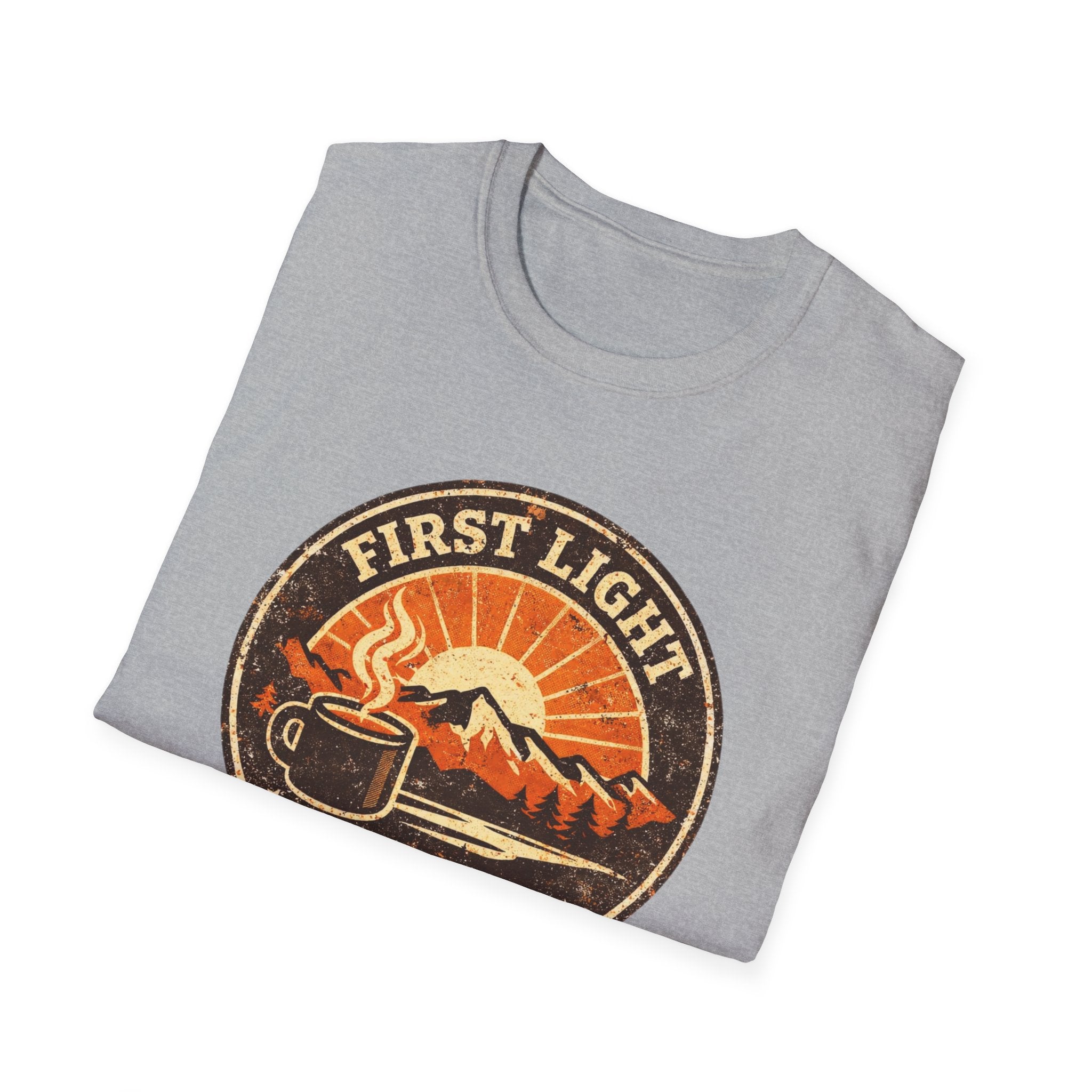 First Light & Flat Whites Distressed T-Shirt