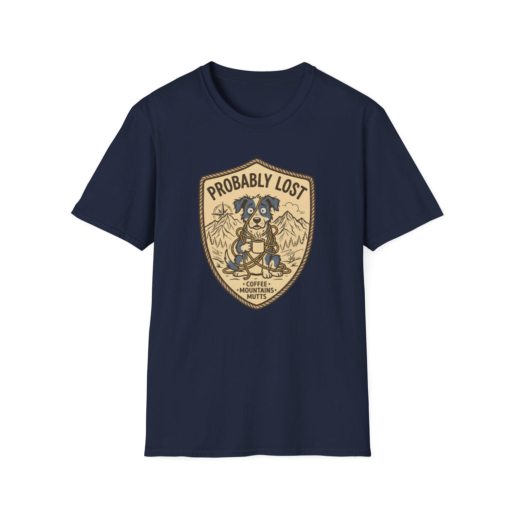 Probably Lost Coffee Dog T-Shirt