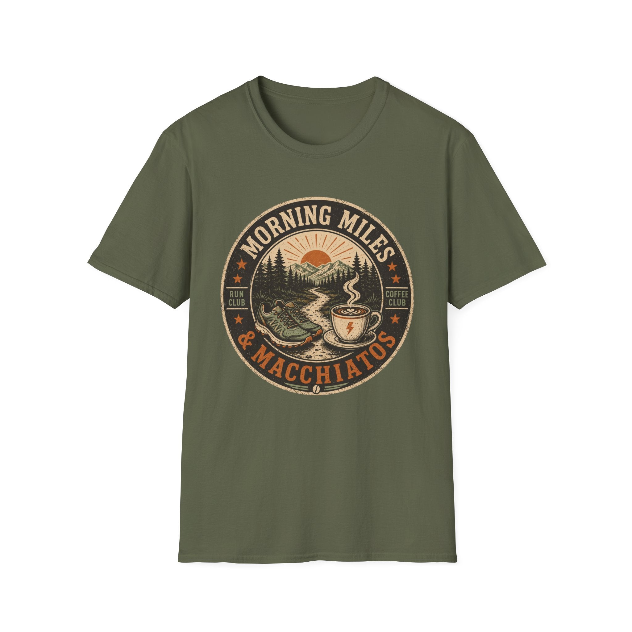 Morning Miles & Macchiaatos T-Shirt