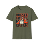 Coffee First Hike Later Funny Bear T-Shirt
