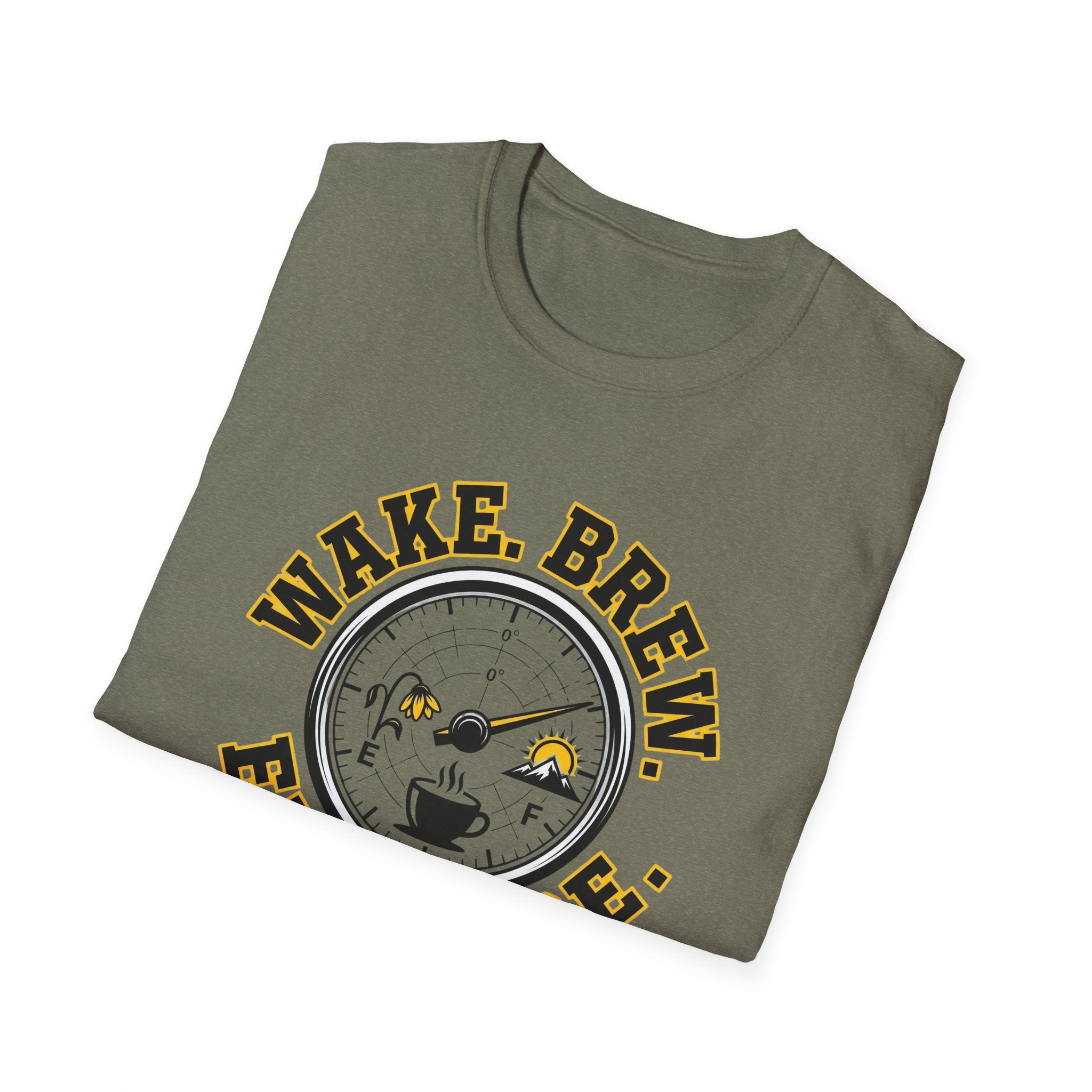 Wake Brew Explore Fuel Design T-Shirt