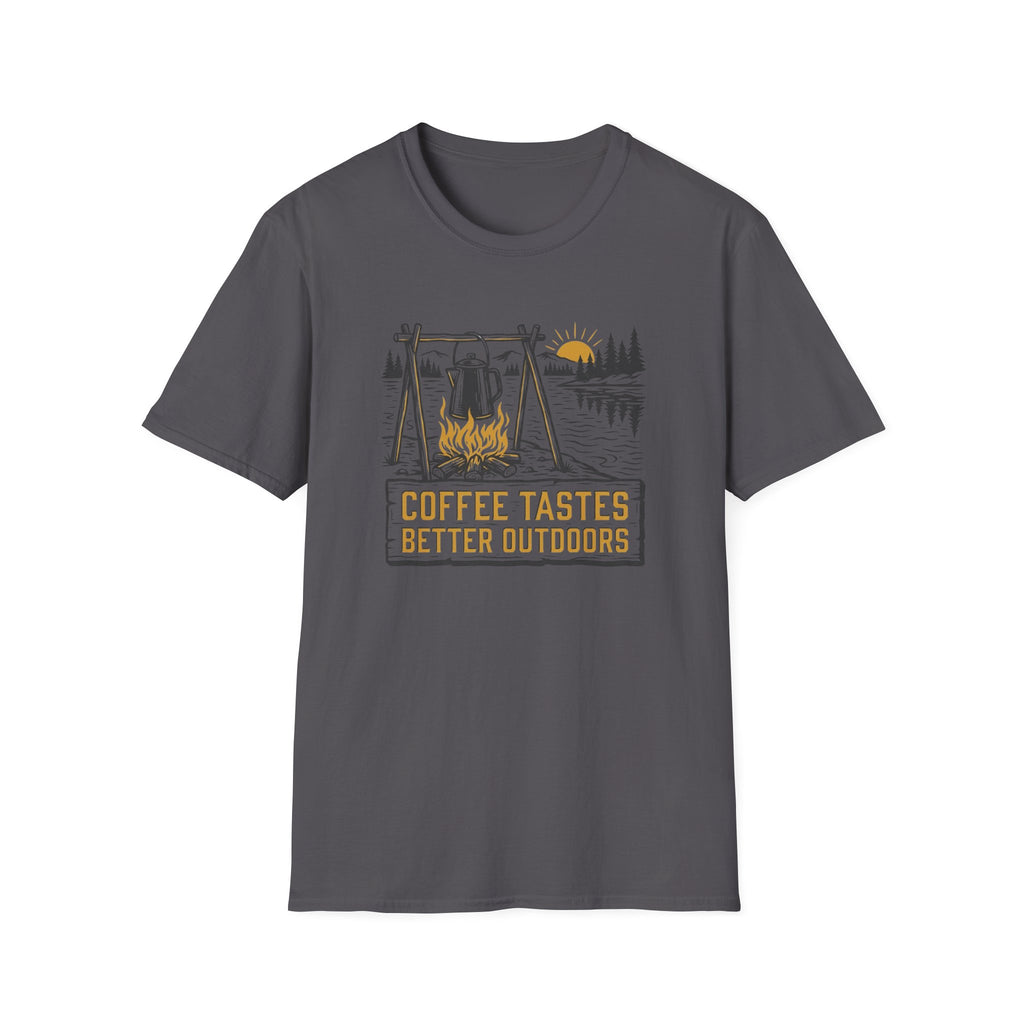 Coffee Tastes Better Outdoors T-Shirt