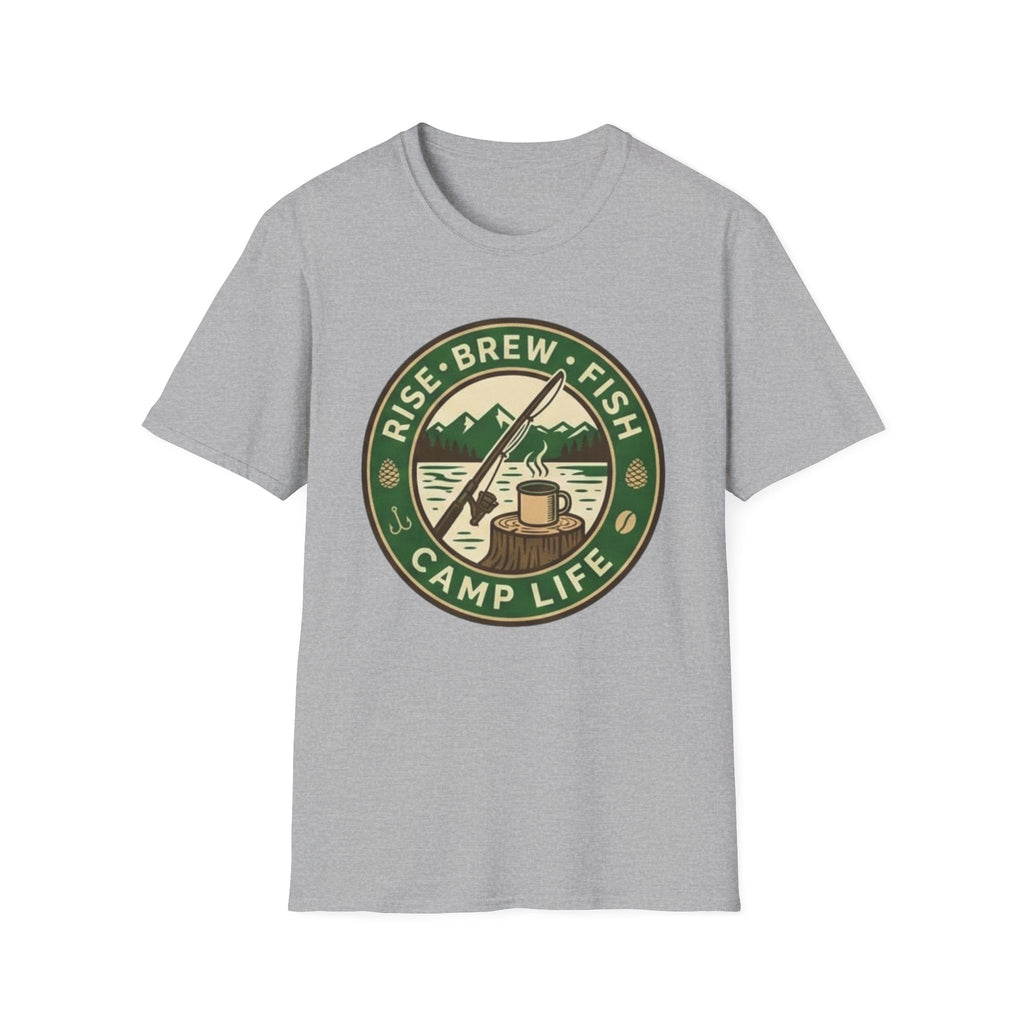 Rise Brew Fish Camp Life Vintage Badge T-shirt