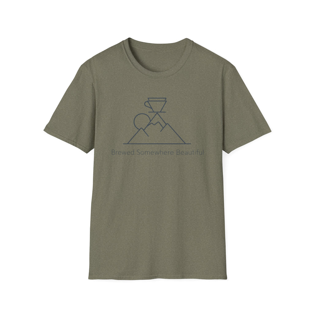 Brewed Somewhere Beautiful  T-Shirt