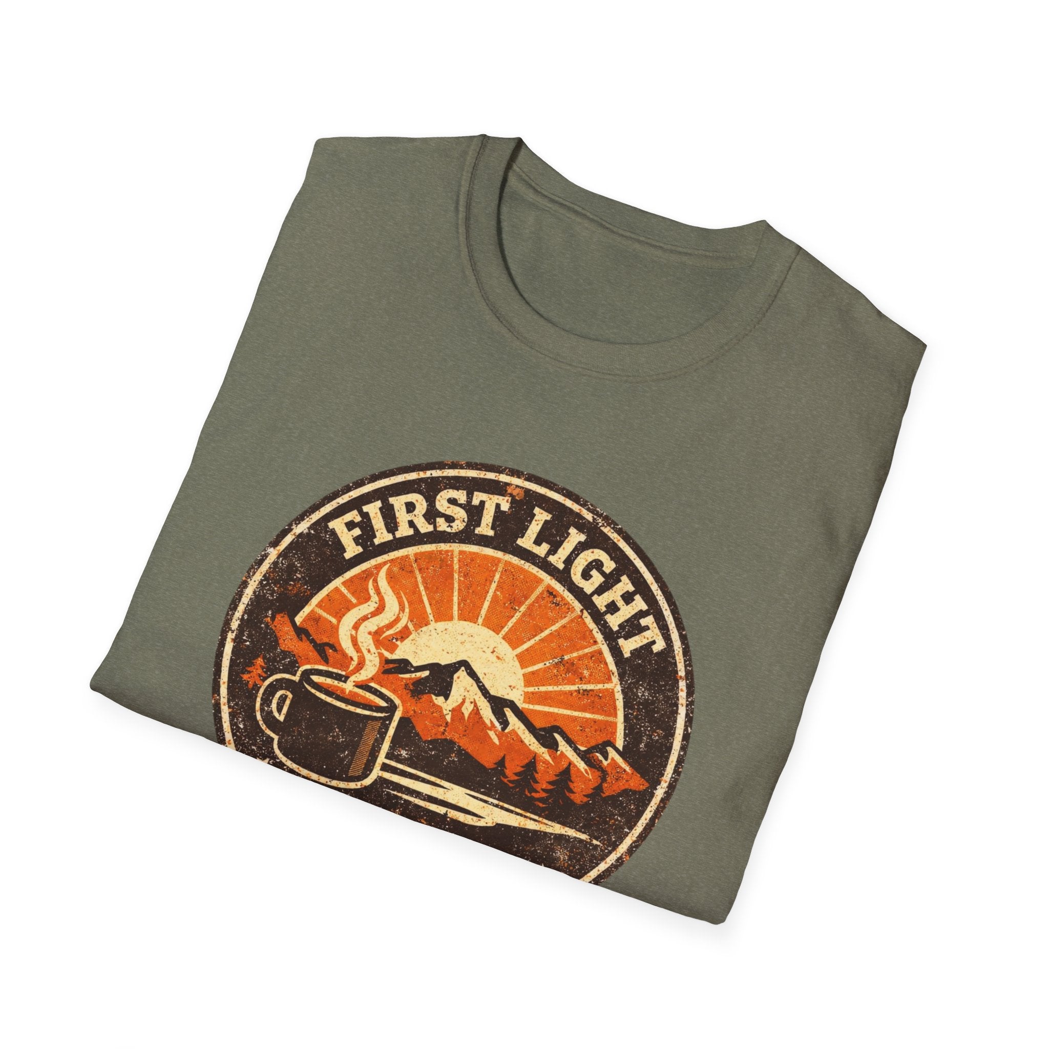 First Light & Flat Whites Distressed T-Shirt