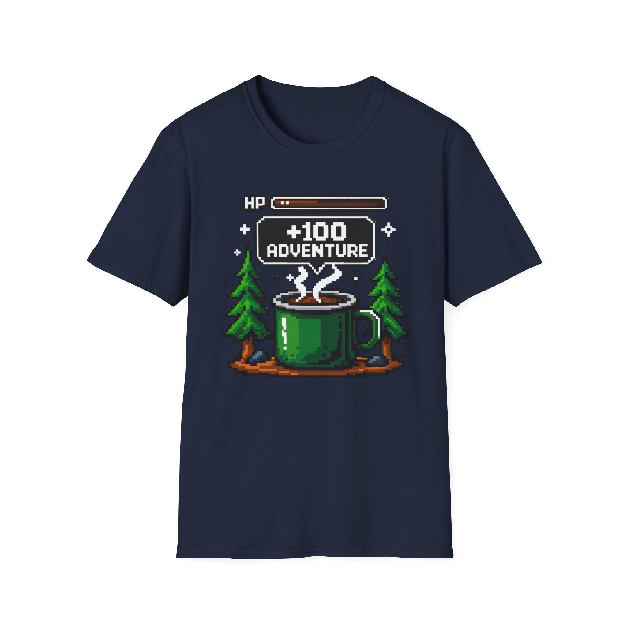 +100 Adventure Pixel Art Retro Gamer Camp Mug T-shirt