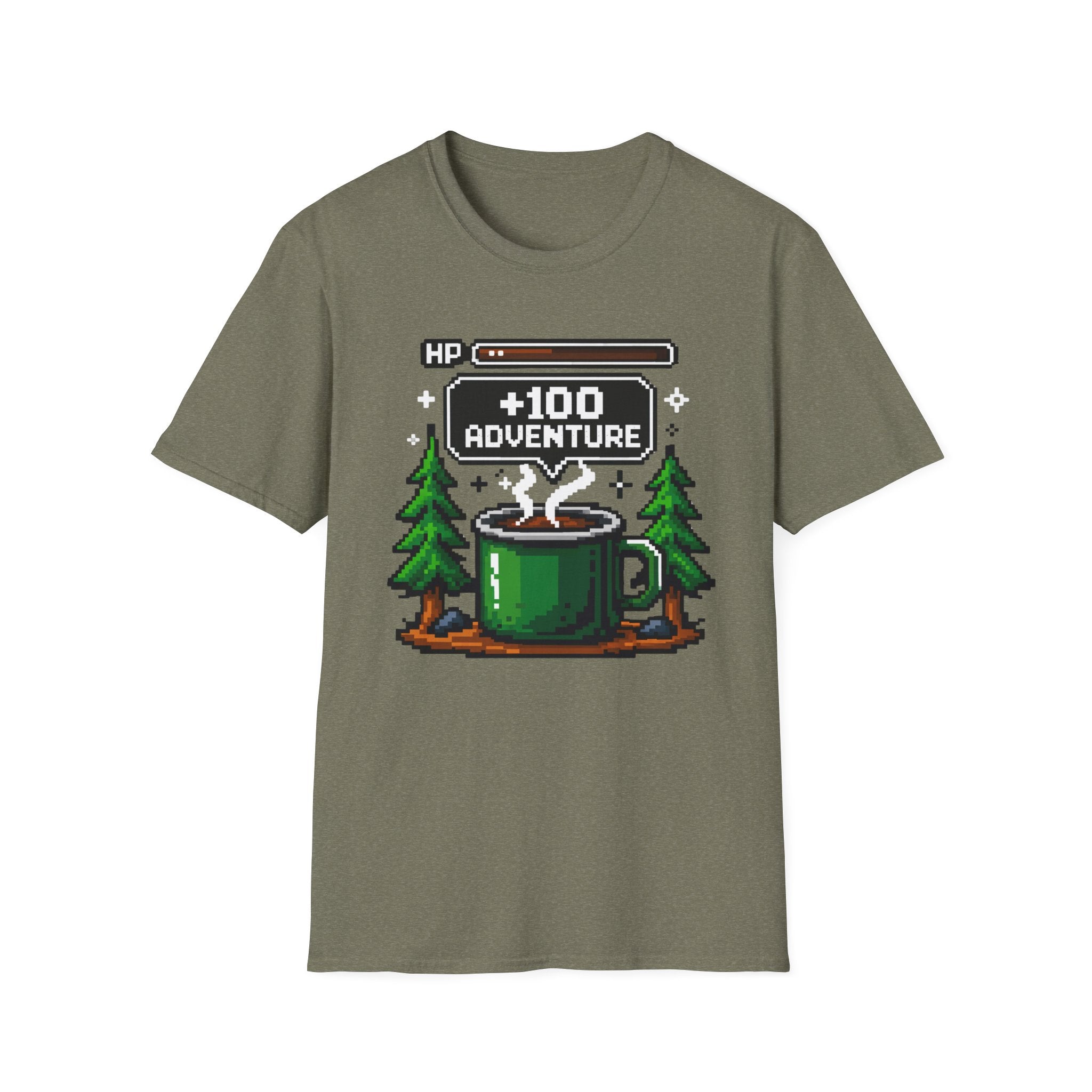 +100 Adventure Pixel Art Retro Gamer Camp Mug T-shirt