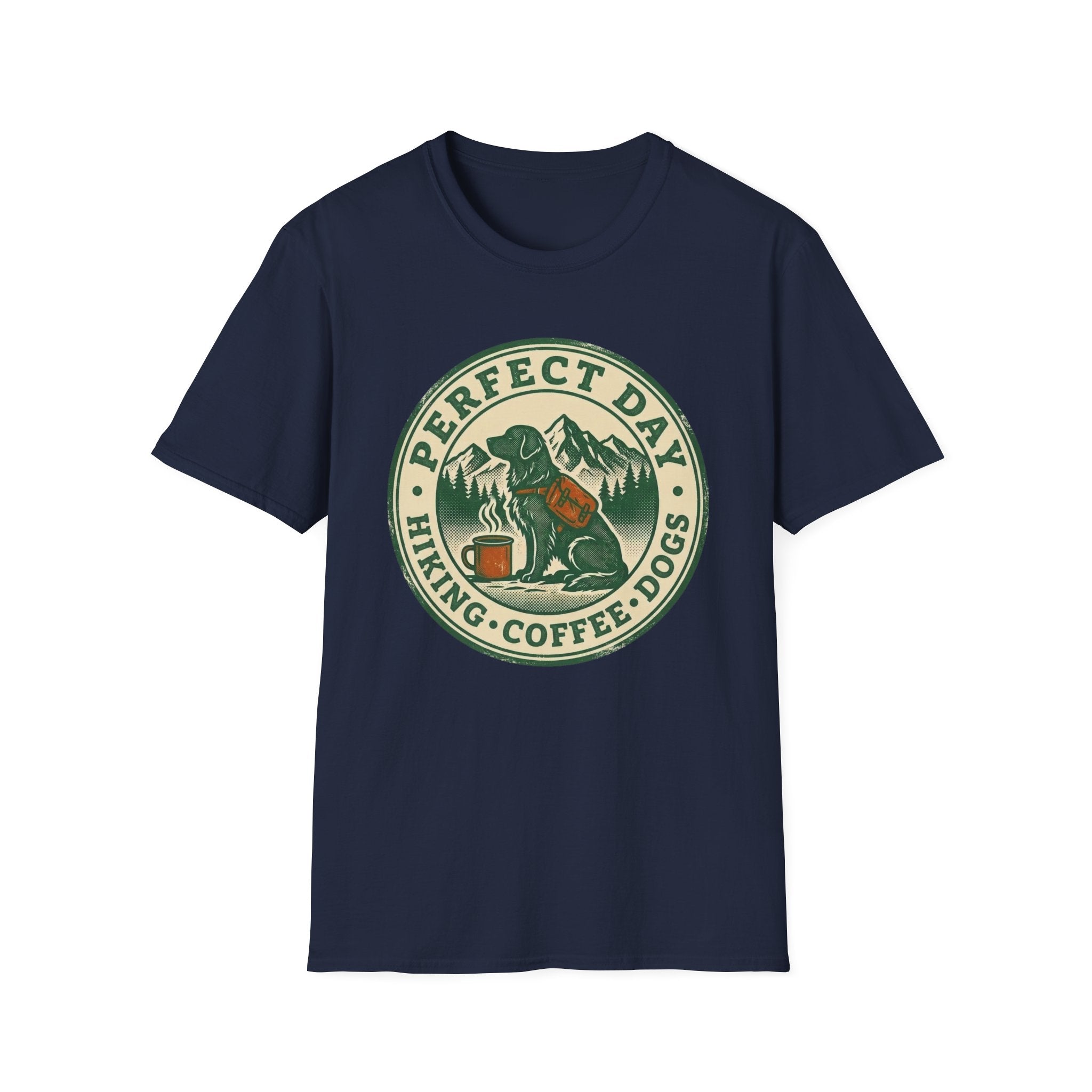Perfect Day - Hiking Coffee Dogs T-Shirt