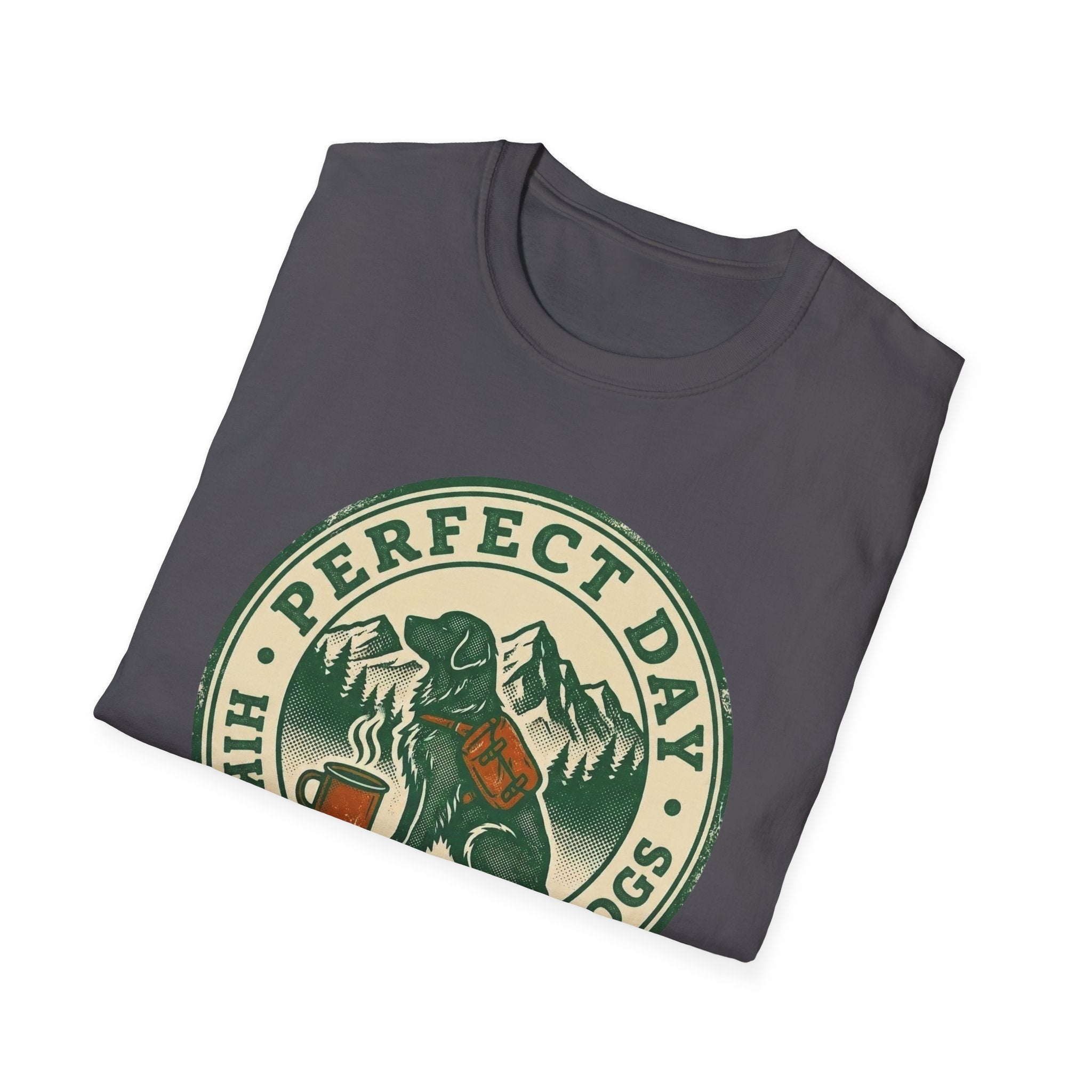 Perfect Day - Hiking Coffee Dogs T-Shirt