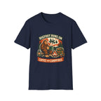 Bigfoot Runs On Coffee And Campfires T-Shirt