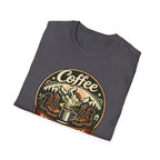 Coffee Before Miles Badge T-Shirt
