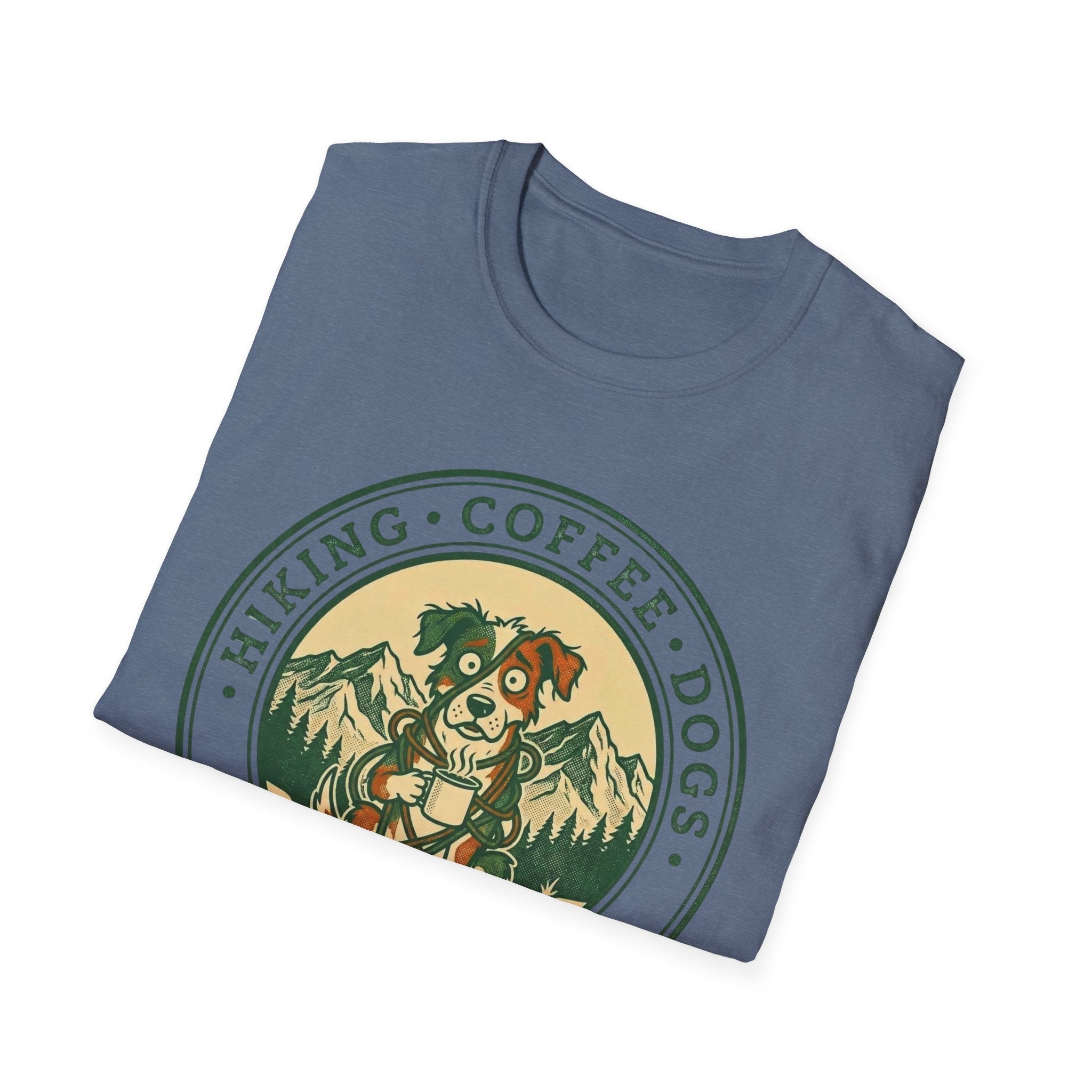 Hiking . Coffee . Dogs . What Could Go Wrong Funny T-Shirt