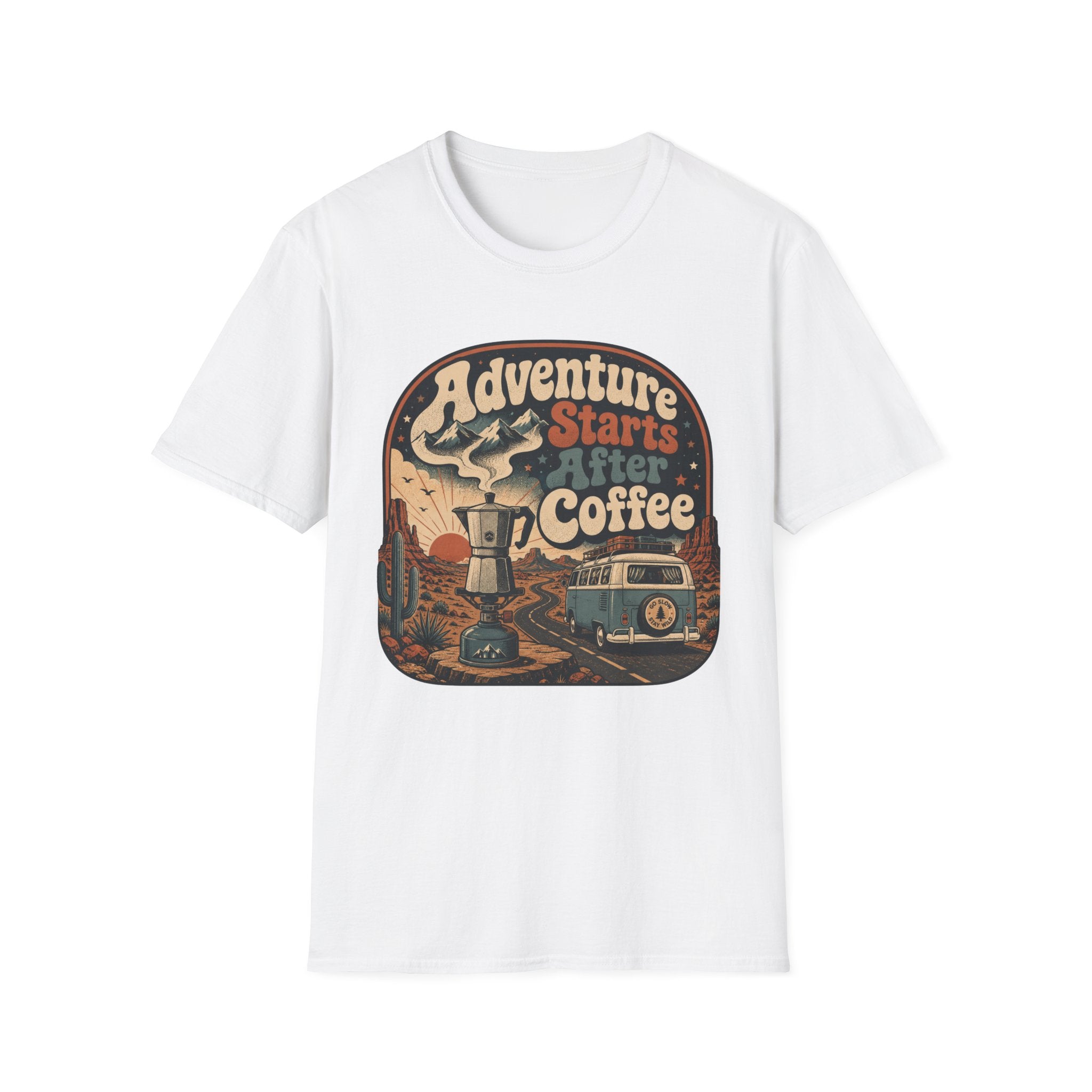 Adventure Starts After Coffee T-Shirt