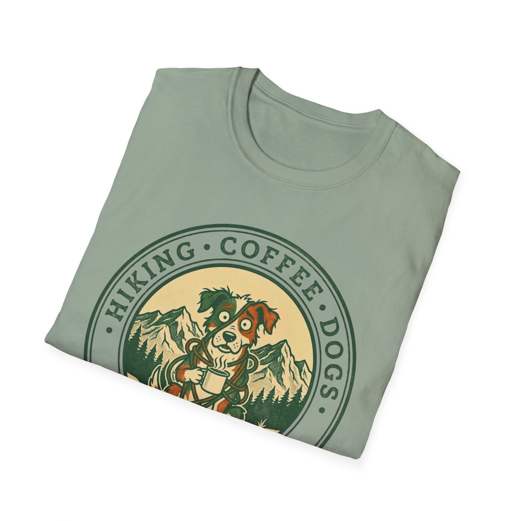 Hiking . Coffee . Dogs . What Could Go Wrong Funny T-Shirt