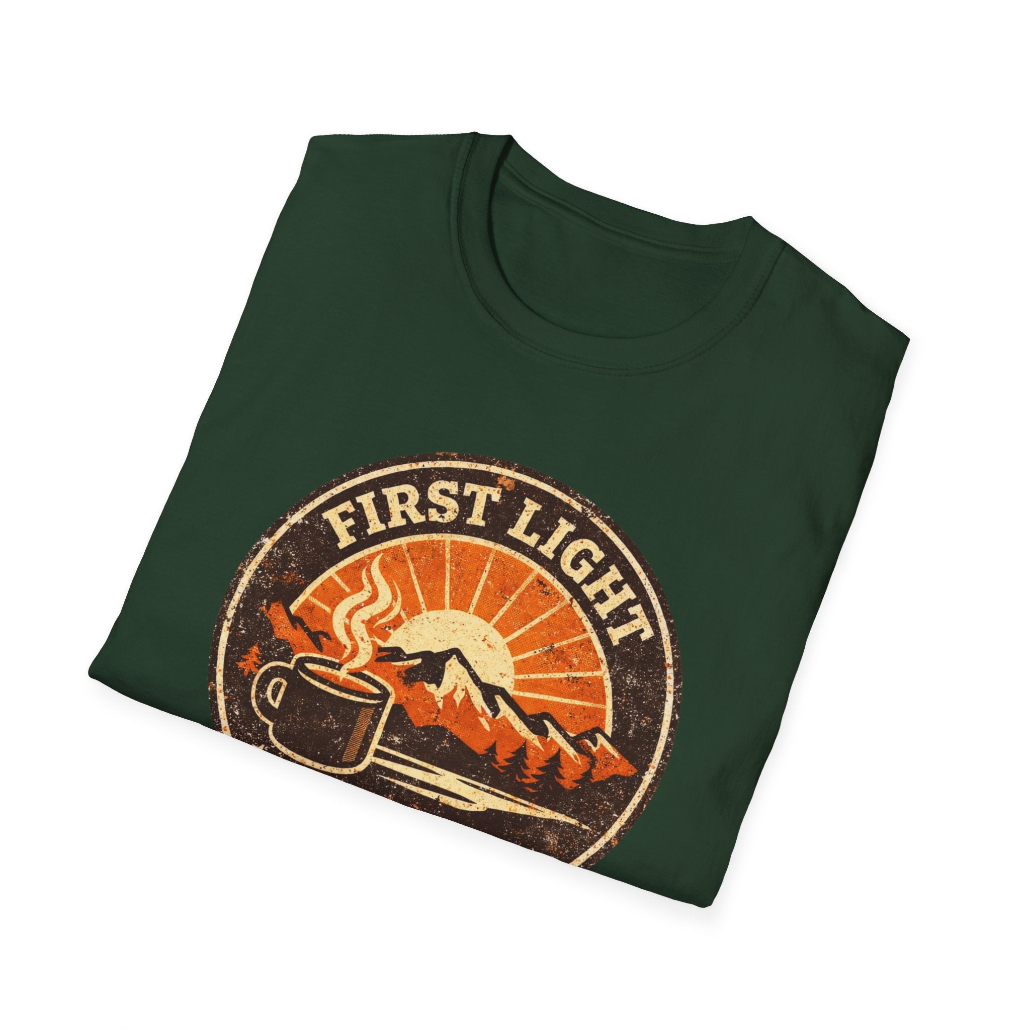 First Light & Flat Whites Distressed T-Shirt